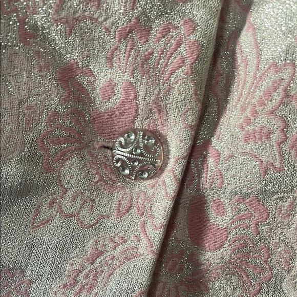 Chic Pink and White Sparkling Coat - Picture 2 of 7